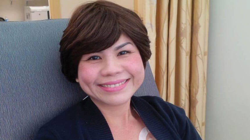 Patient Lein Tran who found supportive treatment for breast cancer at Baltimore Medical System.